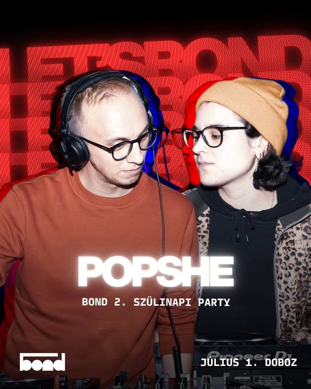 LETS’S BOND- BOND 2. Születésnapi Party Popshe